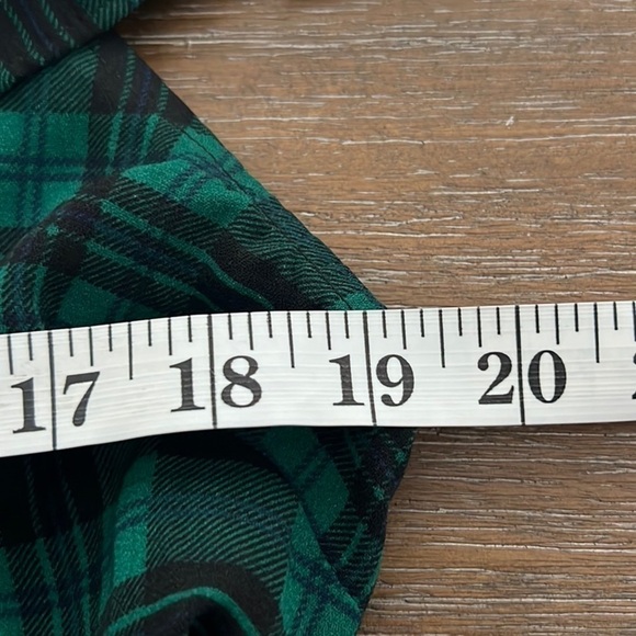 NWT,Draper James,The Tie Waist Dress, Timeless Blackwatch Plaid,Luxury Size L - Picture 13 of 14